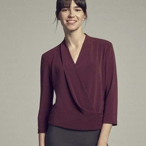 MM Lafleur Burgundy Blouse